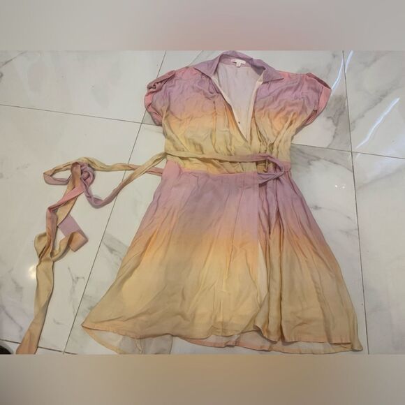 GB Elegant Ombre Wrap Dress #1 - Picture 1 of 10